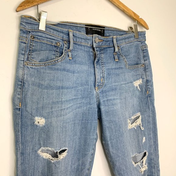 CALVIN RUCKER x Revolve Back In Love Again Jean In Beach Bleach Sz 30 - Picture 3 of 10